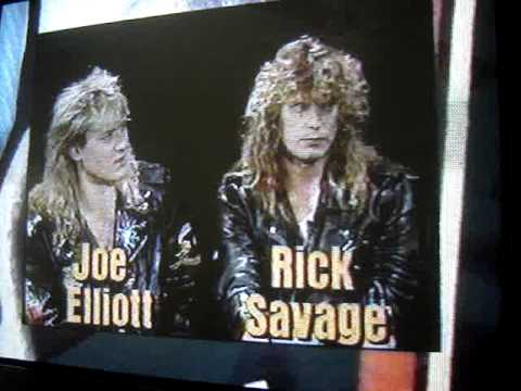 Def Leppard Interview Joe Elliott and Rick Savage 1988