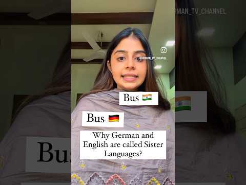Why German and English are called Sister Languages? #learngerman #german #learning #germanlanguage