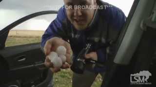 preview picture of video 'Storm Chaser Eats A Hailstone! Borger, TX 4-11-15'