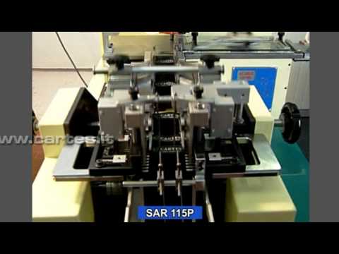 SAR115 - MACHINE FOR IRONING WOVEN LABELS NARROW FABRICS ELASTIC