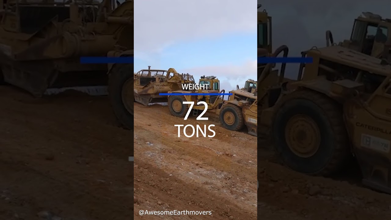Caterpillar 657 Scraper #shorts #caterpillar #scrapers