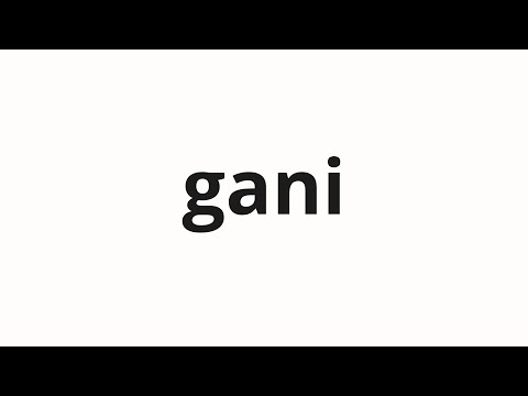 How to pronounce gani | 간이 (Liver in Korean)