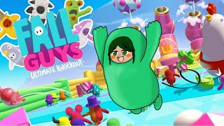 【FallGuys】ゆるゆるぽよぽよな60人バトロワで落っこちまくる緑マメ【Vtuber】