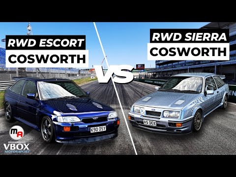380BHP RWD ESCORT COSWORTH VS 370BHP SIERRA COSWORTH - MA TRACK BATTLES