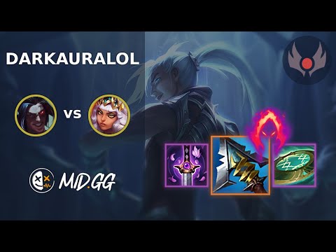 MID.GG: [ DarkAuraLOL ] Kayn JUNGLE vs Qiyana | EUW GRANDMASTER | LOL Season 2025