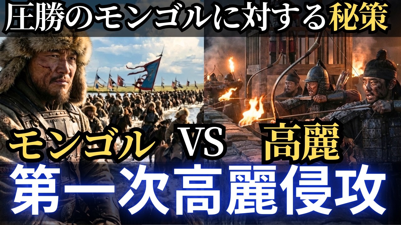 モンゴルの第一次高麗侵攻～圧巻のモンゴルに対する高麗の秘策とは・・