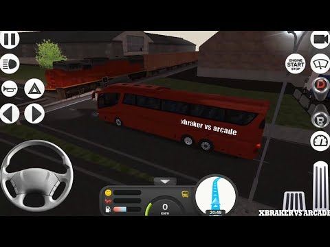 Coach Bus Simulator | Red Bus Unlocked: Passnagers Transport to Frankfurt - Android GamePlay HD