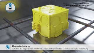 Fabrication en usine B² - Système d'aimants de retenue du système - Travaux de pose