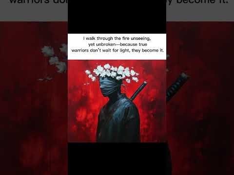 I walk through the fire unseeing, yet unbroken #motivation #motivationalquotes #motivationalvideo