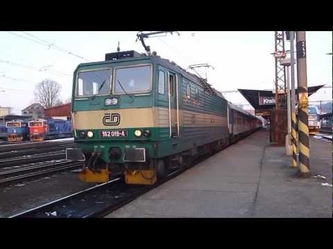 ČD 162.019 - Odjezd vlaku R 773 - Kralupy nad Vltavou, 16.3.2013