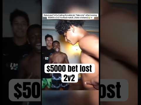 Rakai & Tota calling Cristiano Jr a fake Cristiano Ronaldo🐐😂 #cloverboys