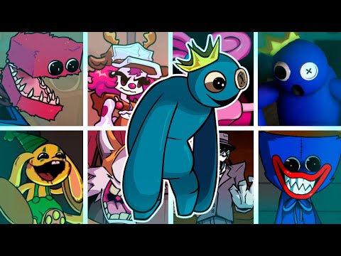 PLAYTIME but Every Turn a Different Character Sings🎙 (FNF Playtime Remix but Everyone Sings It)