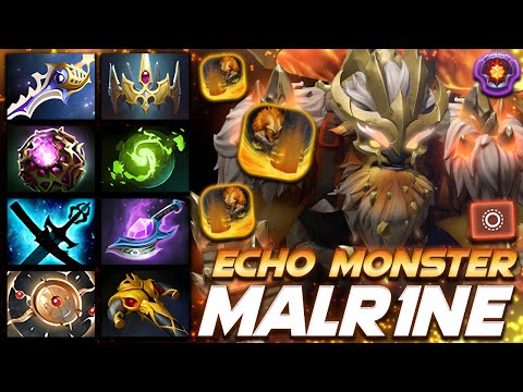 Malrine Earthshaker Echo Monster - Dota 2 Pro Gameplay [Watch & Learn]