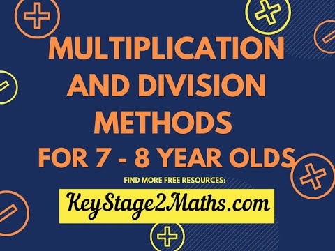 Part of a video titled Multiplication and division methods for 7 - 8 year olds - YouTube