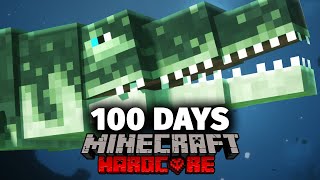 I Survived 100 Days in River Monsters Minecraft... Here