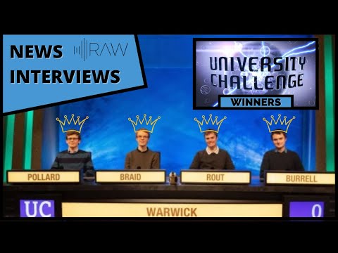RAW News Interviews: Warwick's victorious 2020-21 University Challenge team