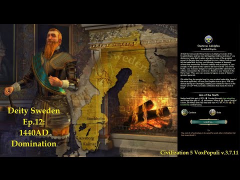 Civ 5 Vox Populi: Deity Sweden - Ep.12: 1440AD Domination