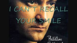 i´ve forgotten everything phil collins con letra