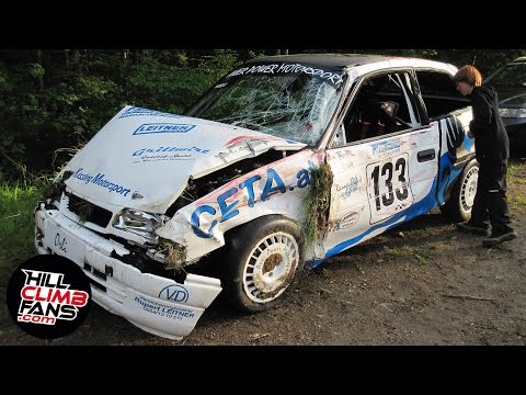 CRASHED Auer Power Astra | Heimo and Chris-Andre | Hill Climb St. Anton 2011