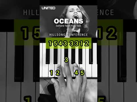 Como Tocar Teclado? Oceans Hillsong Easy Piano Tutorial #pianotutorial #yamahamusicalbr