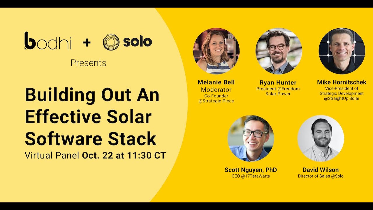 Building Out an Effective Solar Software Stack