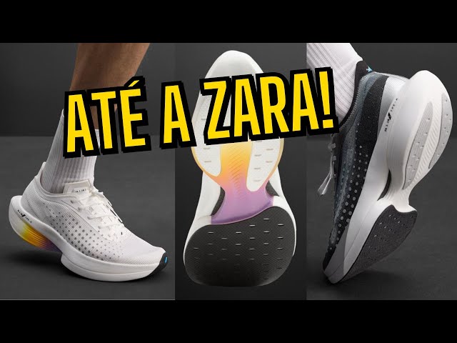 TÊNIS com PLACA de CARBONO da ZARA!