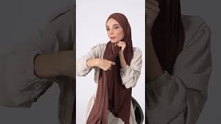 Premium Jersey Hijab- Brown