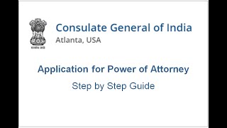 How to apply for Power of Attorney attestation at CGI Atlanta