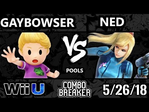 Combo Breaker 2018 Smash 4 - BISONICAS | gaybowser (Lucas) Vs. Ned (Cloud, ZSS) - Wii U Pools