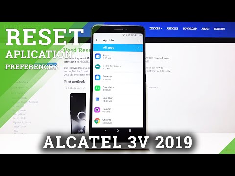 How to Reset App Preferences in ALCATEL 3V 2019 – Restore Apps Defaults