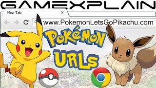 Website URLs for Pokémon Let's Go Pikachu & Eevee Officially Registered