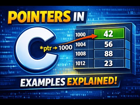 98. Pointers in C | Introduction to Pointers with Examples | C Programming Tutorial