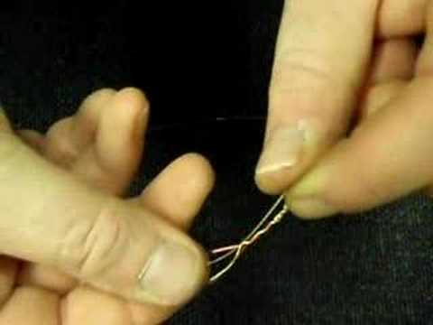 Tying an albright knot