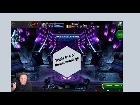 Marvel Contest Of Champions Triple 6* and TRIPLE 5* NEXUS crystal opening!!