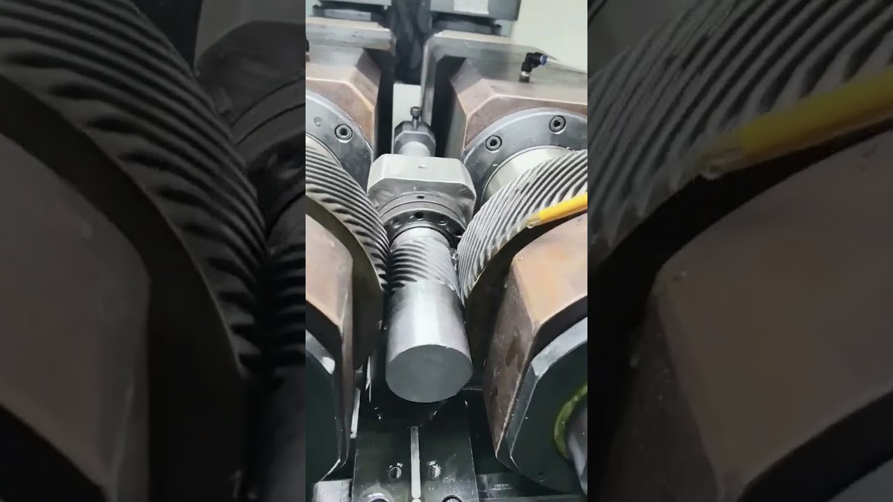 FEDA Non-standard twill thread rolling machine with special rollers #machine #cnc #threadrolling