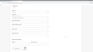 Tri-C Application: Create Account