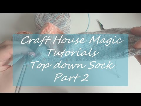 Top down sock part 2