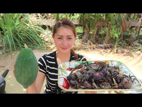 Yummy Crab Soup With Papaya Recipe - Crab Soup Cooking - Cooking With Sros Video