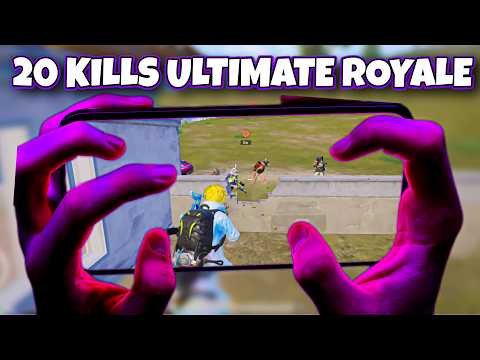 20 Kills in Ultimate Royale with HANDCAM | PUBG Mobile