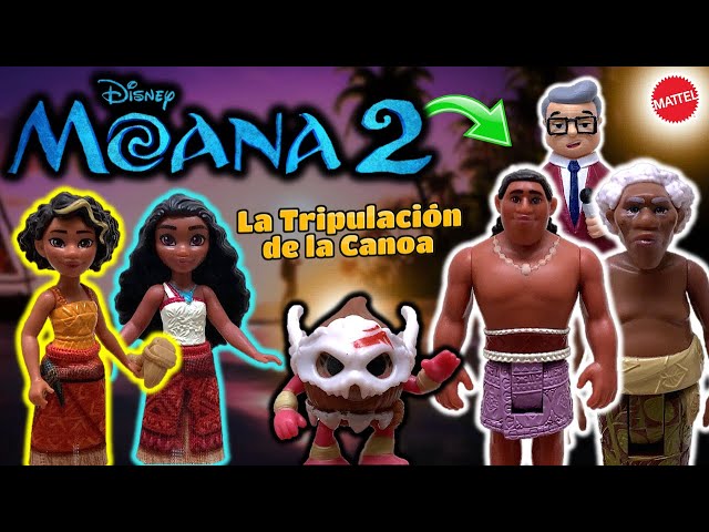 Vídeo relacionado con Mattel Disney Vaiana 2 Canoa de aventuras Conjunto de juego con canoa flotante, muñeca pequeña, 1 personaje amigo, 6 áreas de juego y 10 accesorios, JBT78
