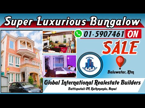 West Facing Super Luxurious Bungalow On Sale at Baluwatar, Kathmandu