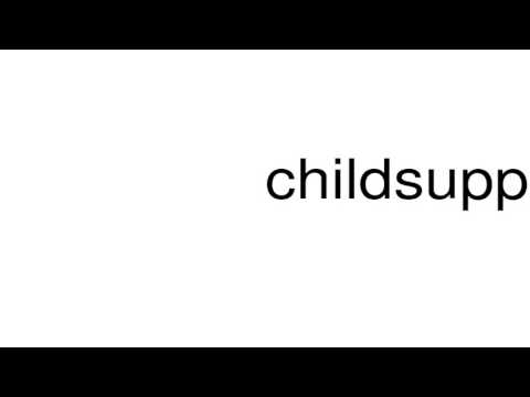 How to pronounce childsupport.state.pa.us