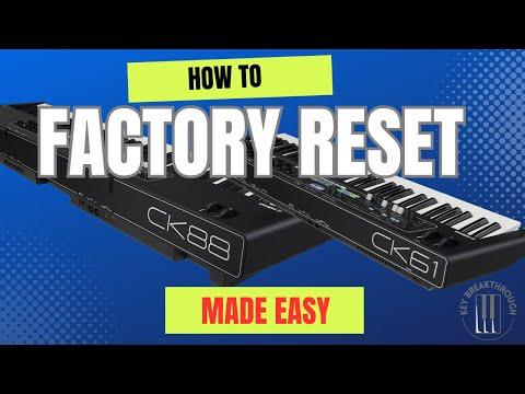 How to Factory Reset Yamaha CK //CK88 // CK61// Made Easy