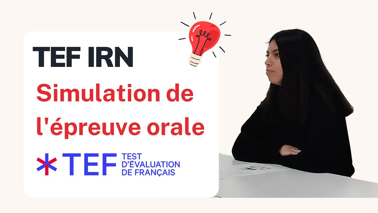 TEF IRN | Simulation Epreuve Expression Orale | Full Speaking Test Simulation