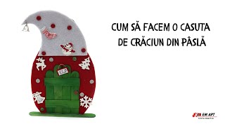 Cum să facem o casuta de Crăciun din pâslă 