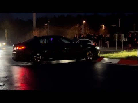 Crazy Night CARFREITAG Nürburgring 2023 - Near Crash, Drift, Flames, Burnout