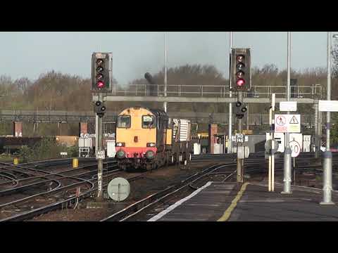 (HD) DRS 20302 + 20312 THRASH through Tonbridge working 6O62 - 10/4/12