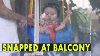 Taimur Ali Khan Snapped Enjoying Swing At His Balcony
