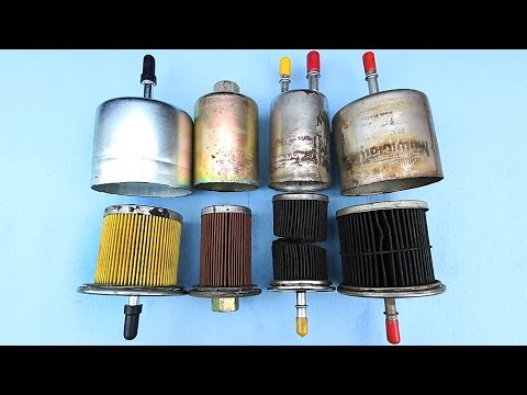 What does the inside of a Fuel Filter look like after 300,000 miles? Video