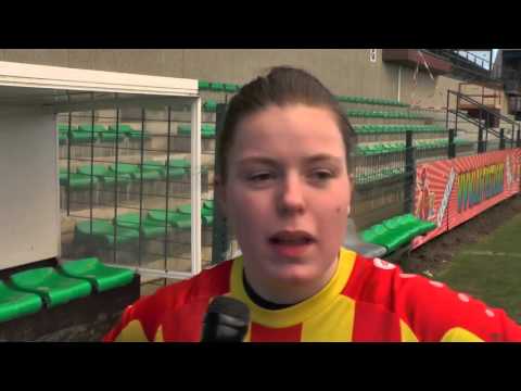 Stien Voorspoels na VC Dames Eendracht Aalst - K. Massenhoven VC op 16.01.2016